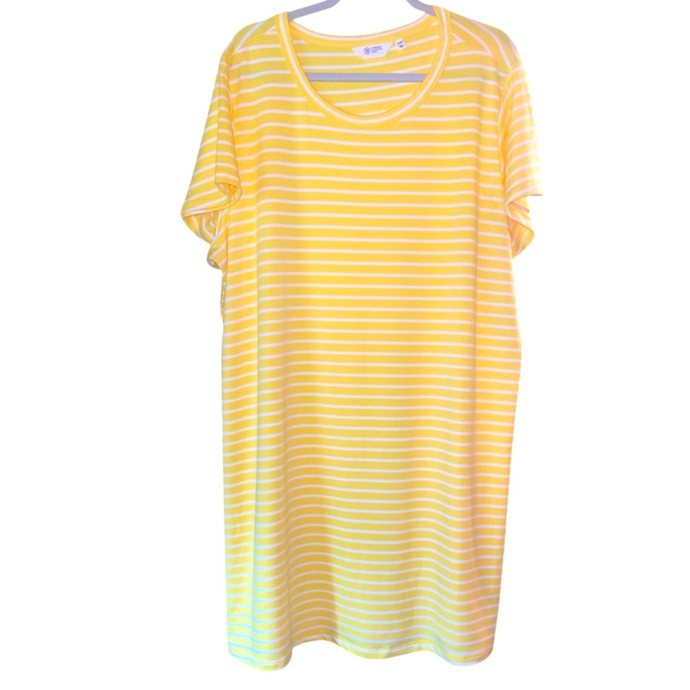 Candace Cameron Bure Petite Flutter Sleeve T-Shirt Dress. Size 2XP.